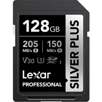 Lexar SD Silver Plus UHS-1 V30 R205/W150MB/s 128 GB