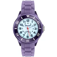 Brecjon Armbanduhr Mädchen Kinder wasserdicht Silikonuhr violett 2502