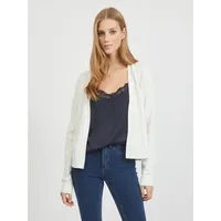 VILA Cardigan »VIRIL SHORT L/S KNIT CARDIGAN-NOOS«, weiß