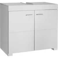 Tectake Waschbeckenunterschrank 2 Fächer, Belastbarkeit 35 kg - weiß