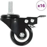 VidaXL Lenkrollen mit Bremsen 16 Stk. 50 mm