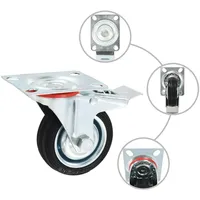 VidaXL Lenkrollen mit Doppelbremsen 4 Stk. 75 mm