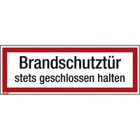SOENNECKEN Hinweisschild Brandschutztür 297x105mm Folie