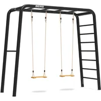 Berg Toys BERG PlayBase M Schwarz + 2x Holzschaukel