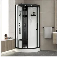 Marwell Komplettdusche Spa Round Fertigdusche im komplett Set mit