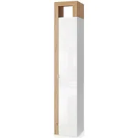 WELLTIME Hamburg Hochschrank 195 x 35 cm Braun Holz