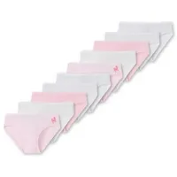 SCHIESSER Slip Kids Girls 95/5 Organic Cotton in Weiß/Rosa-911