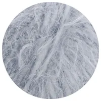 Lana Grossa Basta| Häkelwolle, 100 m grau|silberfarben