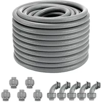 Vevor 30,5m PVC Wellschlauch Flexschlauch, Wellrohr Isolierrohr Schutz 19,1mm