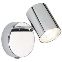 Searchlight 4W Rollo 1Flammige Zylinder-Strahler Wandhalterung, Chrom 3000K 350