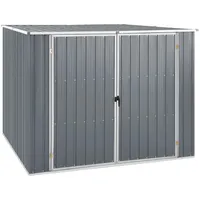 VidaXL Gerätehaus Grau 195x198x159 cm Verzinkter Stahl