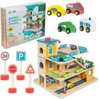 Coil Parkgarage Parkhaus Holz-Spielgarage Lift Auto Garage Holzgarage Kinder