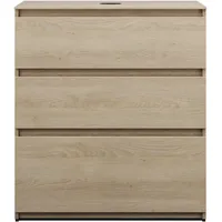 Burgbad Lin20 Waschtischunterschrank inklusive Konsolenplatte, 3 Auszüge, 802x487x900mm, WWYJ080F5355,