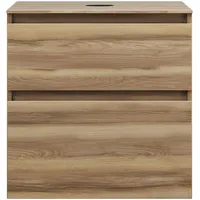 Burgbad Lin20 Waschtischunterschrank inklusive Konsolenplatte, 2 Auszüge, 602x552x661mm, WXOD060F5357,