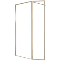 Marwell Golden Frame 200x90cm - Duschwand mit schwenkbarer Flügeltür,