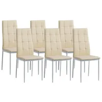 Albatros Esszimmerstühle RIMINI 6er Set, Beige - Edles Italienisches