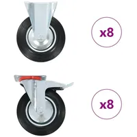 VidaXL 16 Stk. Rollen 200 mm