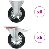 VidaXL 12 Stk. Rollen 160 mm Vidaxl
