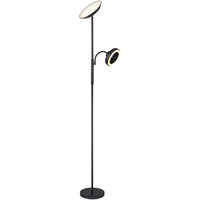GLOBO Lighting Deckenfluter »DAVYD«, schwarz matt, LED - Silber