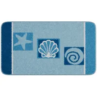 GRUND Badematte Aquatica Blau 115 x 65 cm