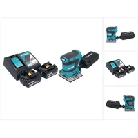 Makita Makita, Schleifmaschine + 2x Akku 6,0 Ah +