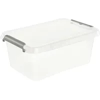 KEEEPER keeeper, Aufbewahrungsbox, Clip Lara, 4,5 Liter natur-transparent, Deckel