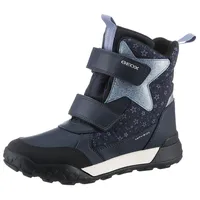 GEOX J TREKKYUP GIRL B AB Snow Boot, Navy/LT