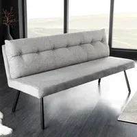 Riess-Ambiente Sitzbank BIG GEORGE - 160cm grau Samt Strukturstoff