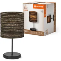 LEDVANCE Tischleuchte Decor Cardboard Cylinder braun aus Wellpappe, E27,