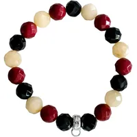 Thomas Sabo Charm-Armband Deutschland Obsidian, 17, cm X0195-614-7