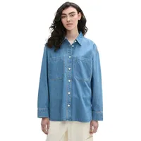 Tom Tailor Denim Jeansbluse, mit Brusttaschen, blau