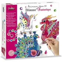 Créa Lign' Spiel Kreativ Tiere Deko 3D Diams Fantasy