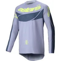 Alpinestars Techstar Dreem, Trikot - Grau/Dunkelgrau/Neon-Gelb - L