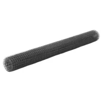 VidaXL Drahtzaun Stahl mit PVC-Beschichtung 25x1,5 m Grau