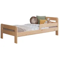 TICAA Einzelbett Bennet mit Rausfallschutz & Lattenrost für Schlafzimmer,
