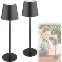 Bmf-versand Tischlampe kabellos mit Akku 2er Set Touch Dimmer