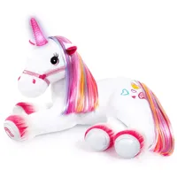 Bayer Design 69536AA Plüsch Einhorn mit Licht, Sound, Funktion,