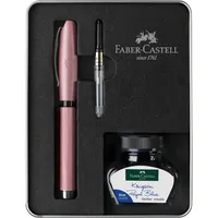 Faber-Castell 149626 - Schreibset Essentio Aluminium Rosé, mit Füller