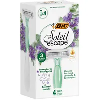 BIC Soleil Escape 3-Klingen-Einweg-Rasierer Damen mit Lavendel & Eukalyptus,