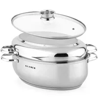 Klamer Bräter mit Deckel 38 cm, backofengeeignet, 8,5L XXL