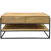 Main Möbel TV-Schrank Lowboard 123x60cm Massivholz Eiche Wildeiche &