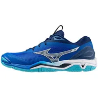 Mizuno Mizuno, Unisex, Hallenschuhe, Wave Stealth 6 (48.5), Blau
