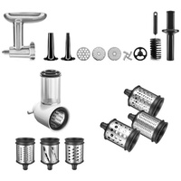 KitchenAid Vorteilsset Metallfleischwolf+ Gemüseschneider+ Zusatztrommeln
