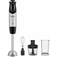 Moulinex DD655810 Quickchef 3-in-1 Tauchmixer, Powelix-Technologie, 3 Zubehörteile, Edelstahl,