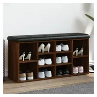 VidaXL Schuhbank Braun Eichen-Optik 102x32x50 cm Holzwerkstoff
