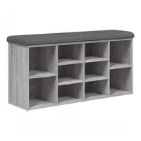 VidaXL Schuhbank Grau Sonoma 102x32x50 cm Holzwerkstoff
