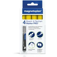 Magnetoplan Boardmarker runde Spitze 4 St gelb
