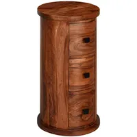 FineBuy Kommode mit Schubladen Sideboard Holz Massiv Beistellschrank Sheesham