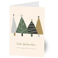 LUMA Weihnachtskarte Bäume DIN B6
