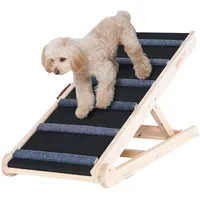 Vevor Hunderampe 1m lang Hundetreppe mit 6 Querstangen Hundeautorampe